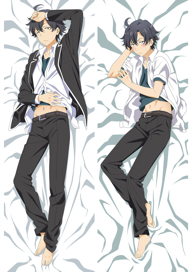 My youth romantic comedy in game is wrong as I expected Hachiman Hikigaya Anime Dakimakura Pillow Cover image 0