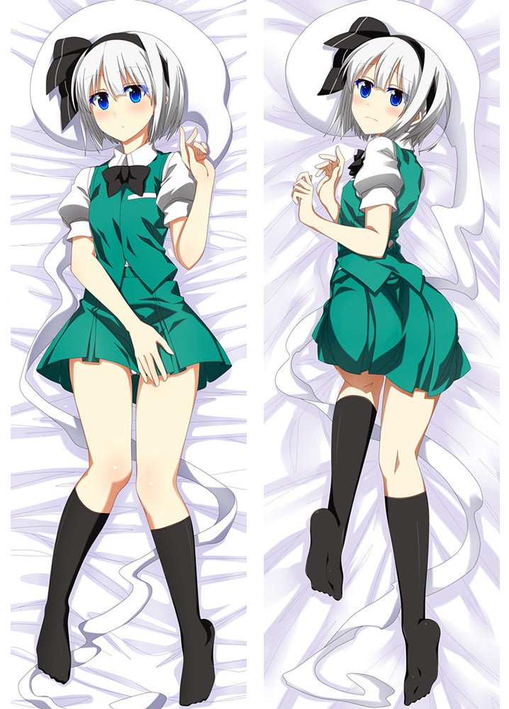 Touhou Project Konpaku Youmu Anime Dakimakura Pillow Cover image 0