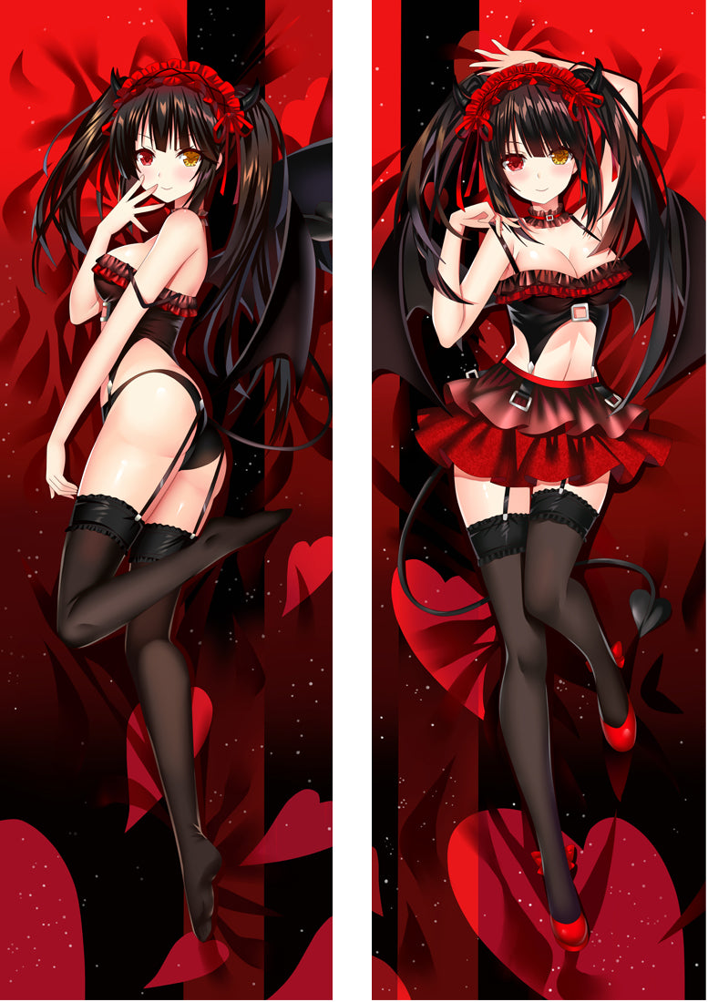 Date A Live Tokisaki Kurumi Nightmare Anime Dakimakura Body Pillow Cover image 0