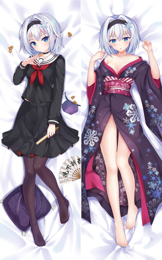 The Ryuo's Work is Never Done! Ginko Sora Anime Dakimakura Body Pillow Cover image 0