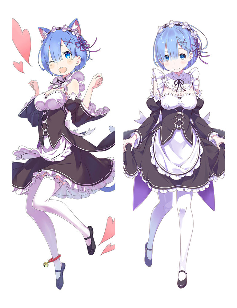 New Re:Zero Dakimakura Rem Anime Girl Hugging Body Pillow Case Covers image 0
