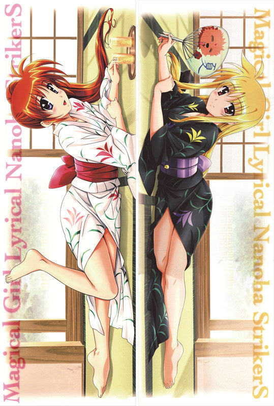 Magical Girl Lyrical Nanoha Fate Testarossa Anime Dakimakura Body Pillow Cover image 0
