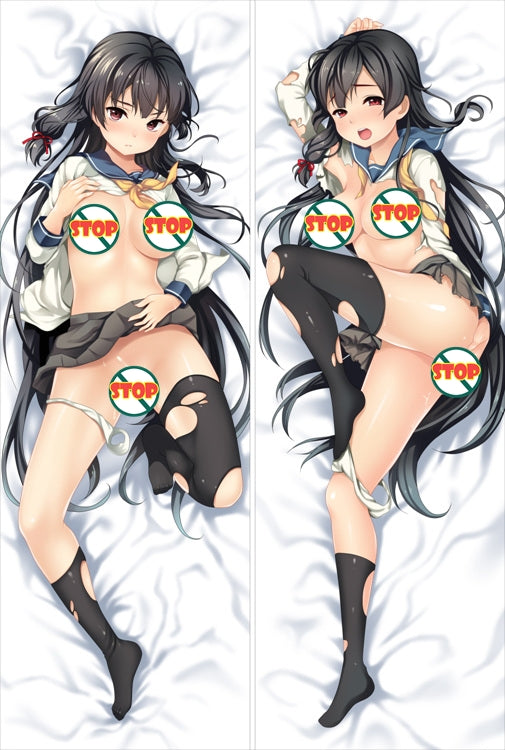 Kantai Collection Japanese destroyer Isokaze Anime Dakimakura Anime Dakimakura Body Pillow Cover image 0
