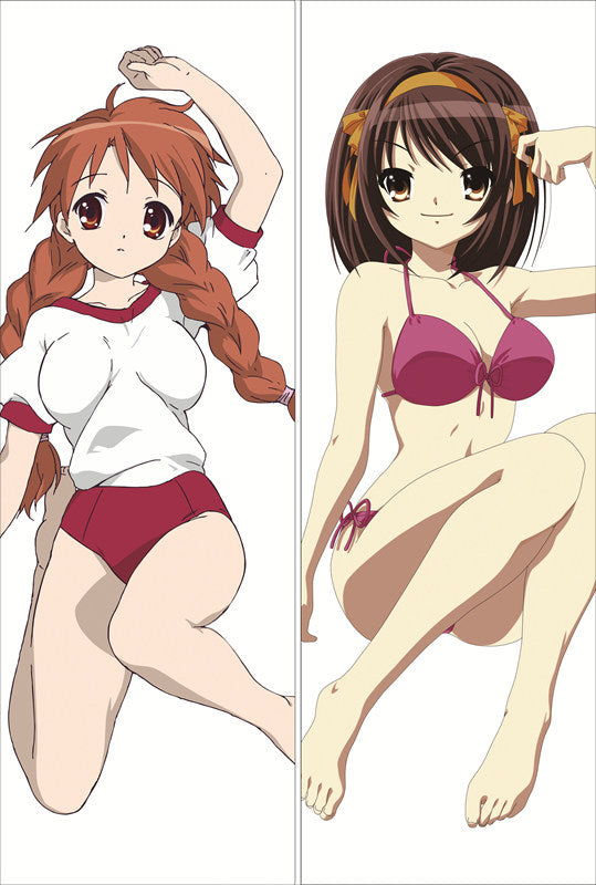 Haruhi Suzumiya Anime Dakimakura Waifu Pillow Case image 0