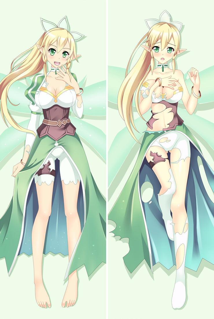 Sword Art Online Kirigaya Suguha Leafa Anime Dakimakura Pillow Case image 0