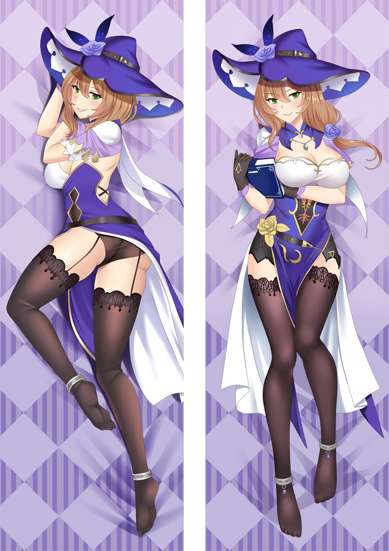 Genshin Impact Lisa Anime Dakimakura Body Pillow Cover image 0