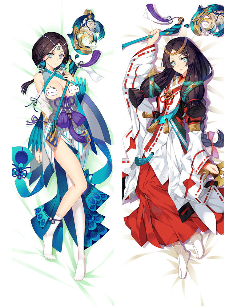 Onmyouji Yao Bikuni Anime Dakimakura Pillow Cover image 0