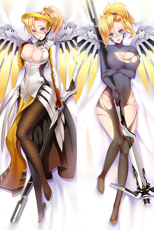 Overwatch Mercy Anime Dakimakura Japanese Pillow Cover610018 image 0