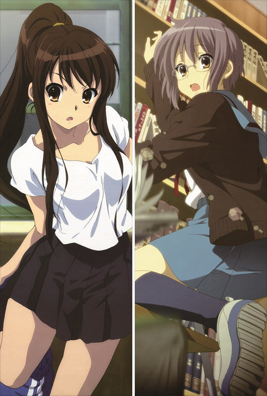Haruhi Suzumiya Anime Dakimakura Waifu Pillow Case image 0