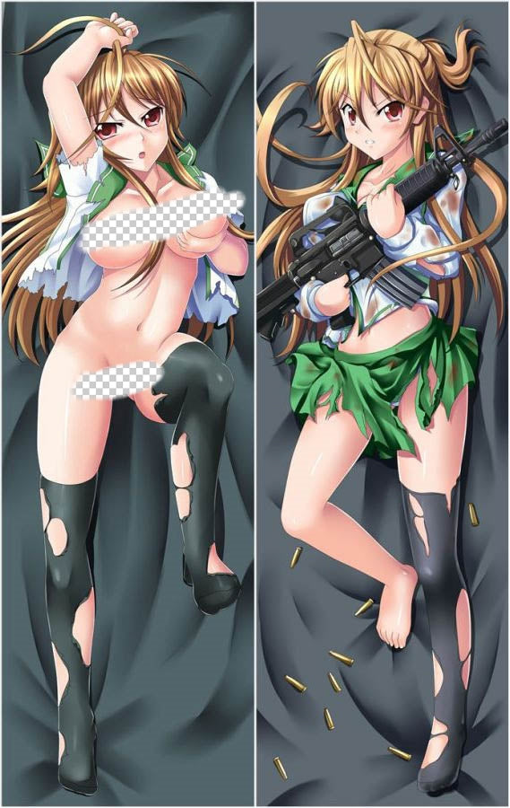 Highschool of the Dead Anime Dakimakura Body Pillow Cover image 0