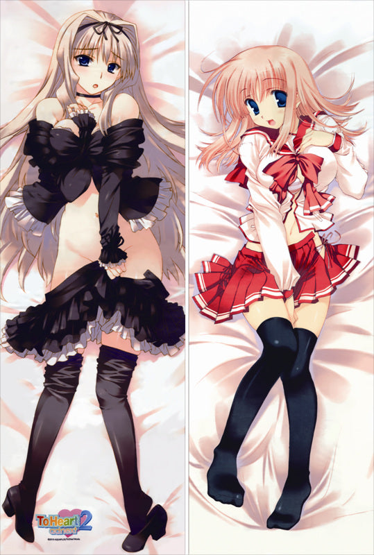 To Heart Maako Asagiri + HMX-17c Silfa Anime Dakimakura Pillow Cover image 0