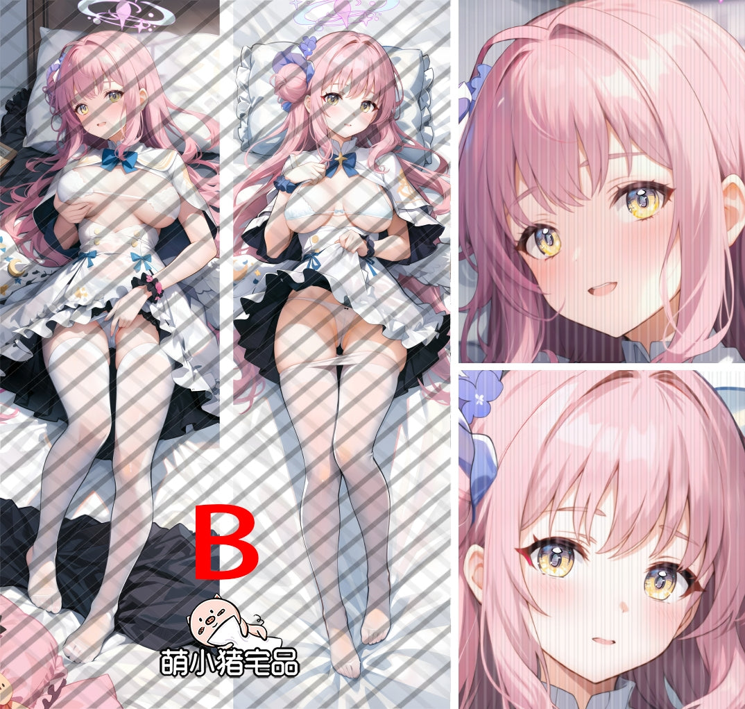 Blue Archive Misono Mika with Double Sides Zipper to make love Anime Dakimakura Pillow Case image 0