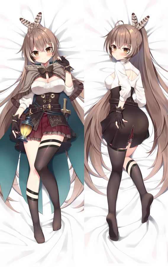 Hololive Virtual Youtuber Nanashi Mumei Anime Dakimakura Body Pillow Cover image 0