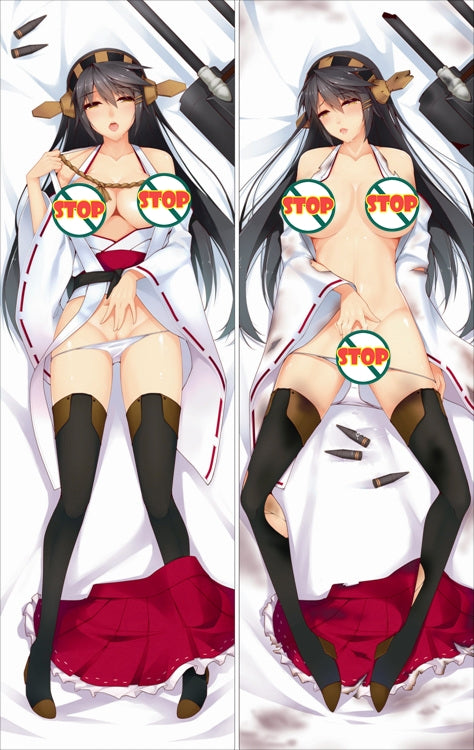 Kantai Collection Haruna Anime Dakimakura Body Pillow Cover image 0