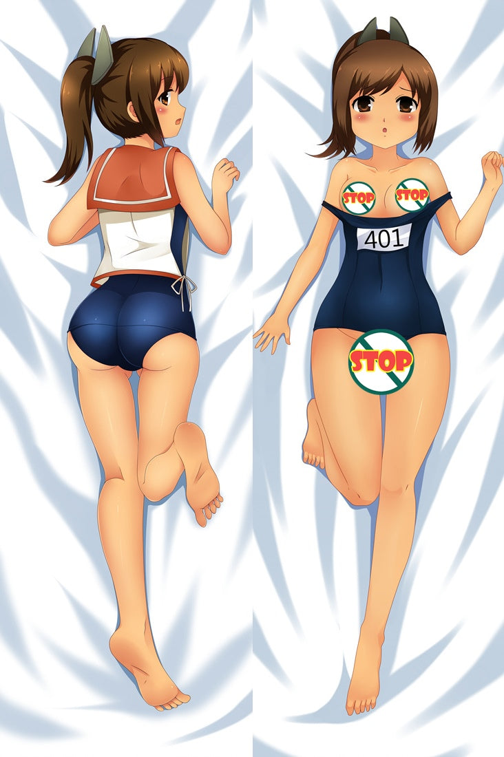 Kantai Collection Carrier I-401 Anime Dakimakura Pillow Cover image 0
