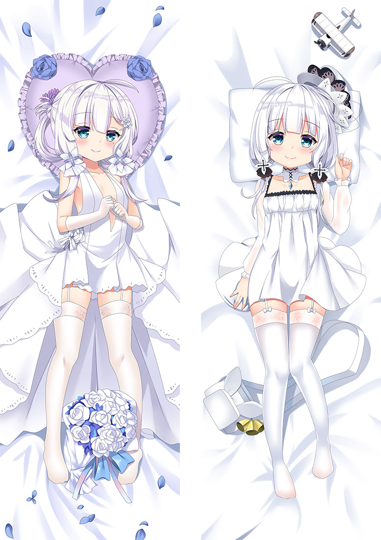 Azur Lane Illustrious Anime Dakimakura Pillow Cover image 0