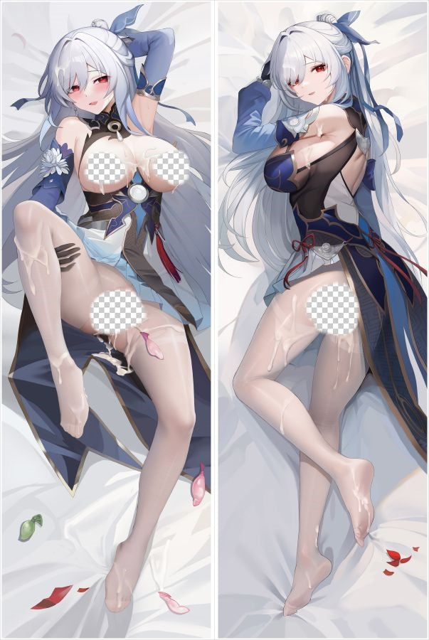 Honkai: Star Rail Jingliu Anime Dakimakura Naked Body Pillow Cover image 0