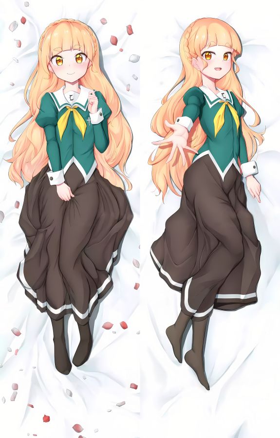 Yuri Is My Job! Shiraki Hime Anime Dakimakura Girl Body Pillow Cover image 0