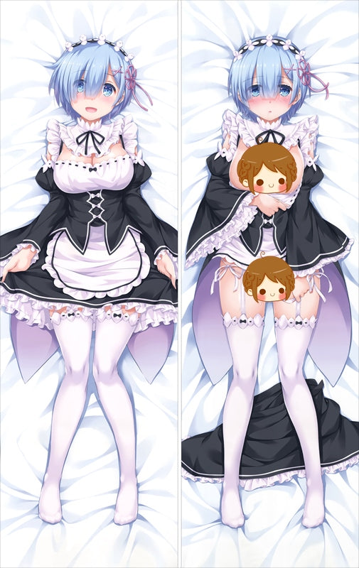 Re:Zero Rem Anime Dakimakura Pillow Cover image 0