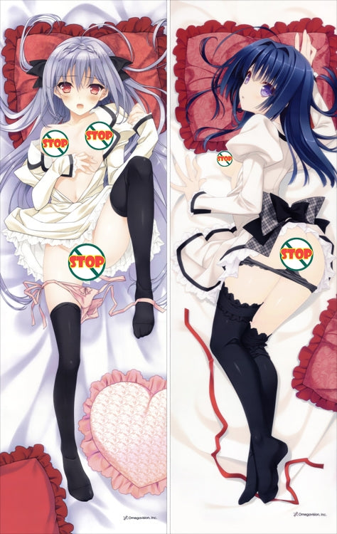 Otome Riron to Sono Shuhen -Ecole de Paris Asahi Kokura + Luna Sakurakouji Anime Dakimakura Japanese Pillow Cover image 0