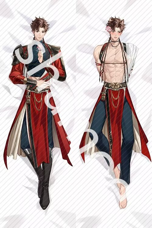 Ashes of the Kingdom Sun Ce Anime Dakimakura Pillow Cover image 0