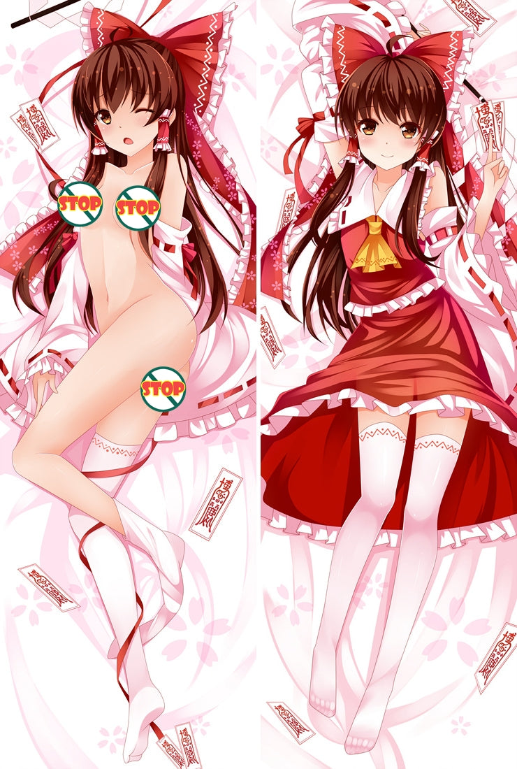Touhou Project Reimu Hakurei Anime Dakimakura Pillow Cover image 0
