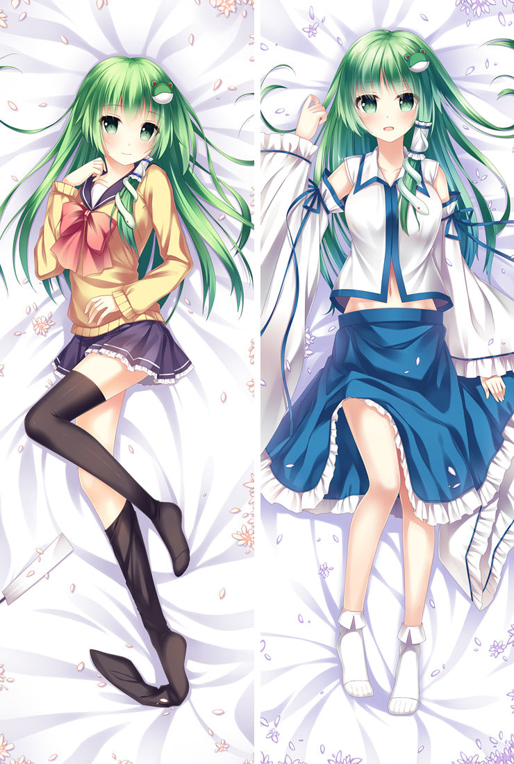 Touhou Project Sanae Kochiya Anime Dakimakura Pillow Case image 0