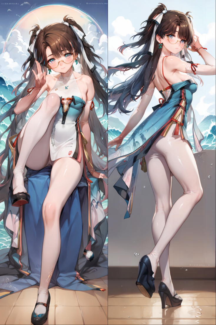 Wuthering Waves Zhezhi Anime Dakimakura Body Pillow Cover image 0