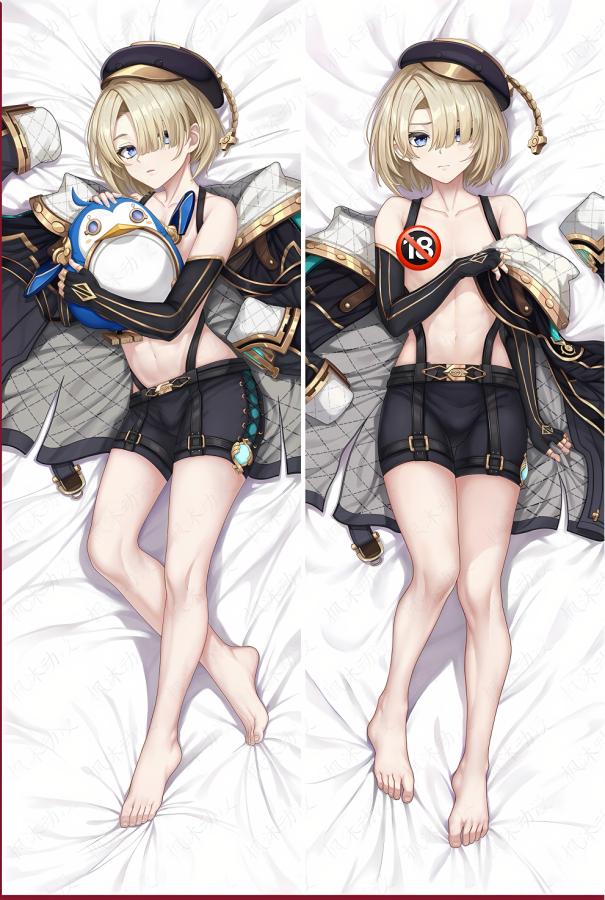 Genshin Impact Freminet Anime Dakimakura Sexy Body Pillow Cover image 0