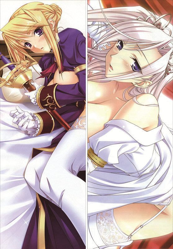 Princess Lover! Sylvia Van Hossen + Charlotte Hazelrink Anime Dakimakura Body Pillow Cover image 0