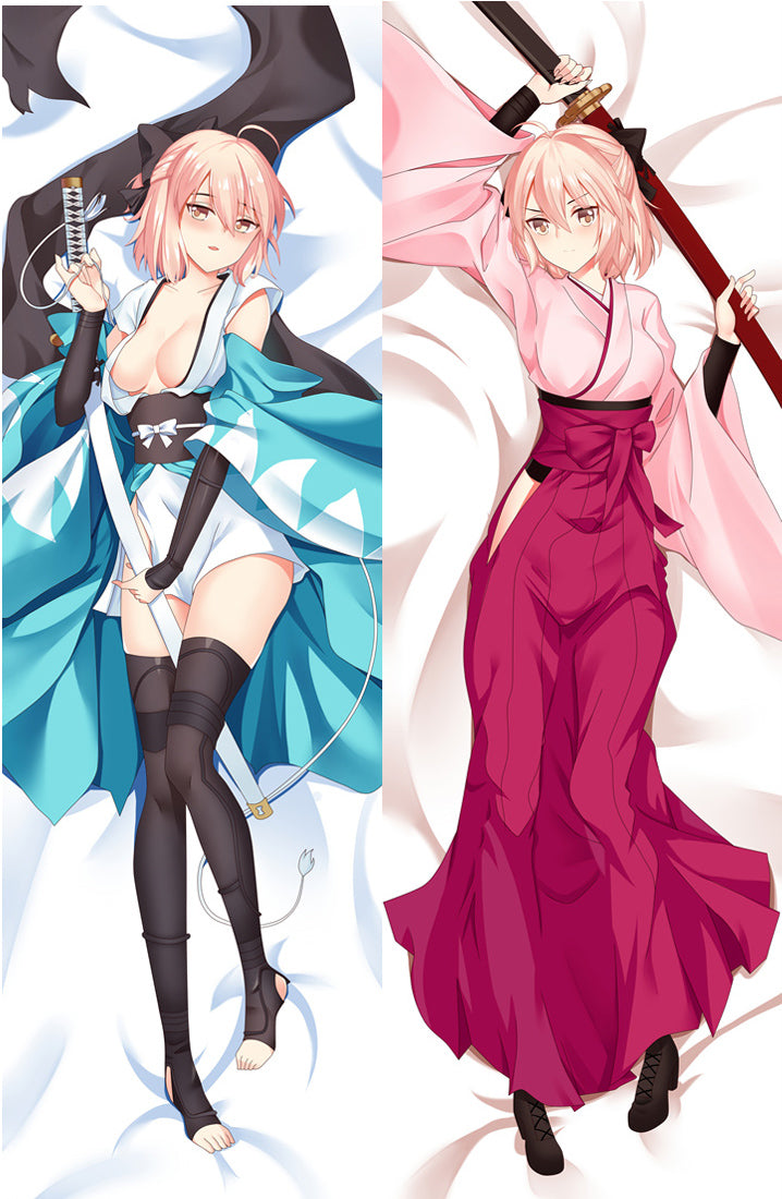 Fate Grand Order FGO Dakimakura Soji Okita Anime Girl Hugging Body Pillow Case image 0