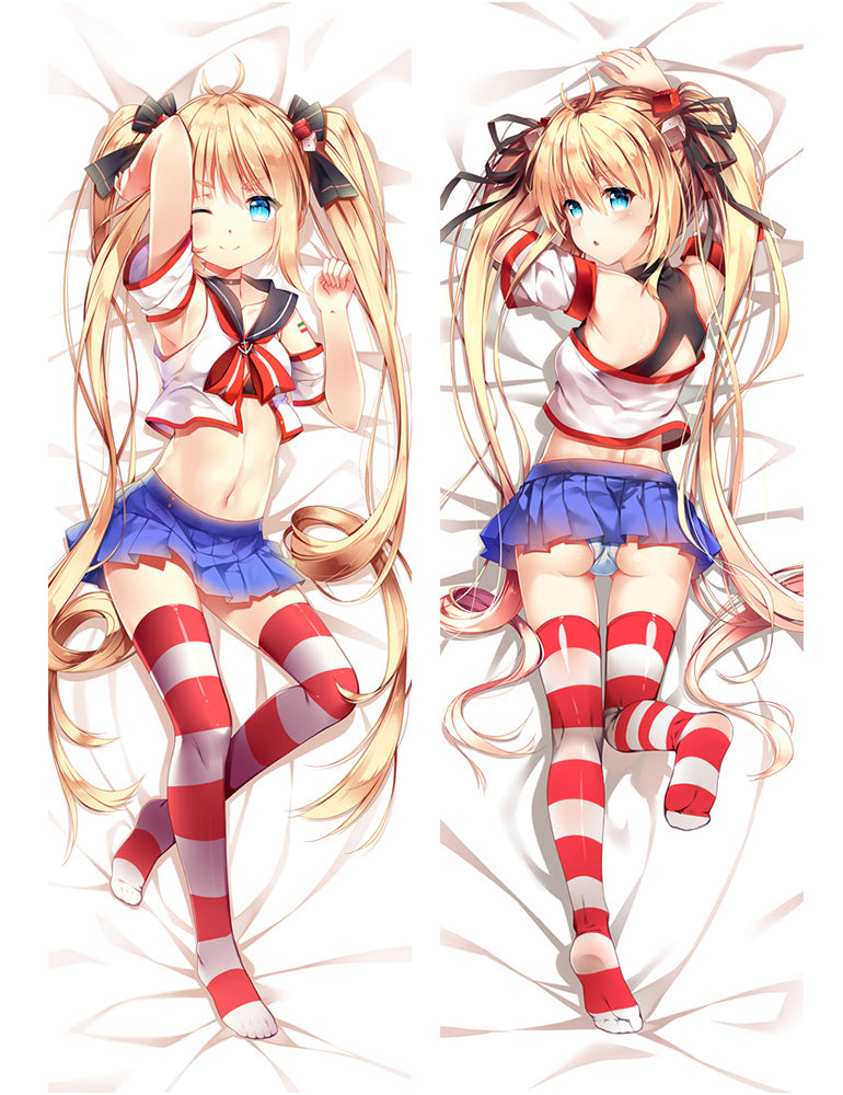 New Anime Battleship Girls Andrea Doria-class battleship Dakimakura Body Pillow Case image 0