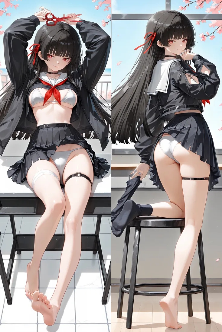 Wuthering Waves Chisa Anime Dakimakura Girl Body Pillow Cover image 0