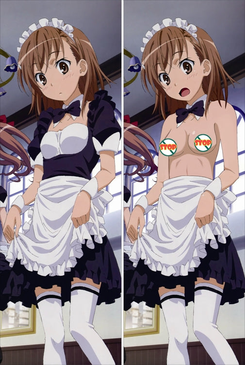 A Certain Scientific Railgun Mikoto Misaka Anime Dakimakura Body Pillow Cover image 0