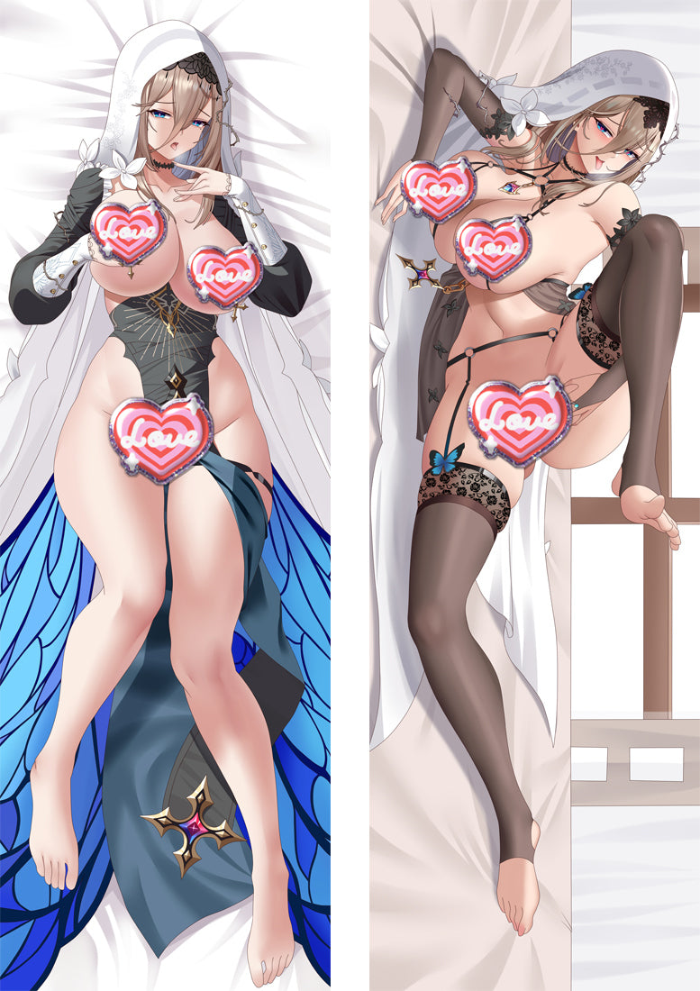 Honkai Impact 3rd Aponia Apart Legs With a Hole Sex Body Pillow Case image 0