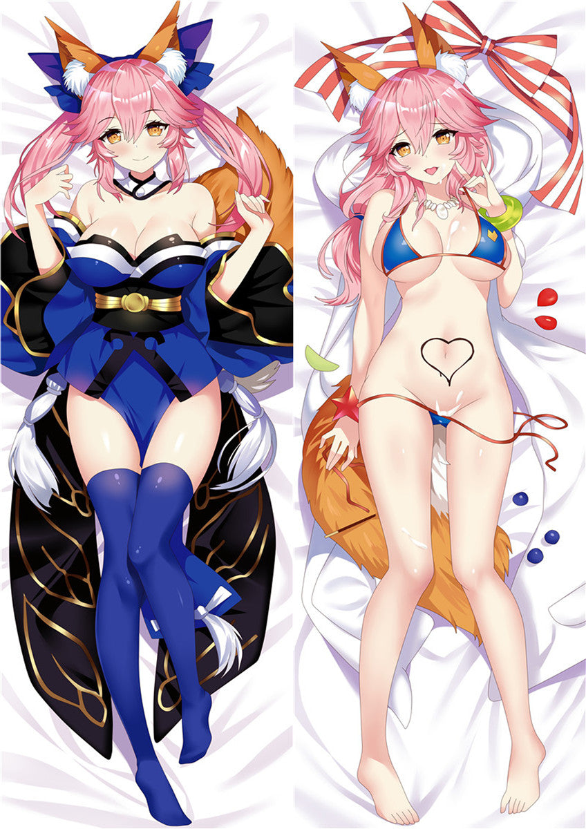 Fate/Grand Order FGO Tamamo no Mae Anime Dakimakura Pillow Cover image 0