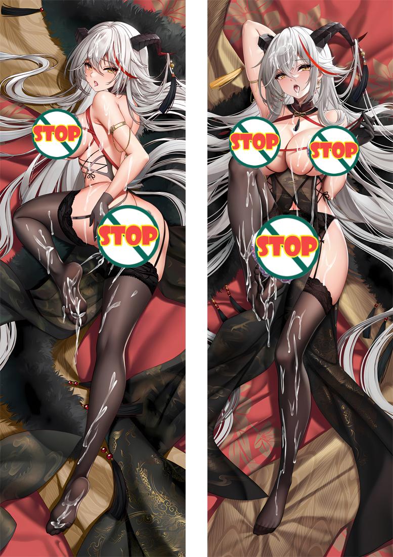 Azur Lane Aegir Anime Hugging Dakimakura Body Pillow Cover image 0