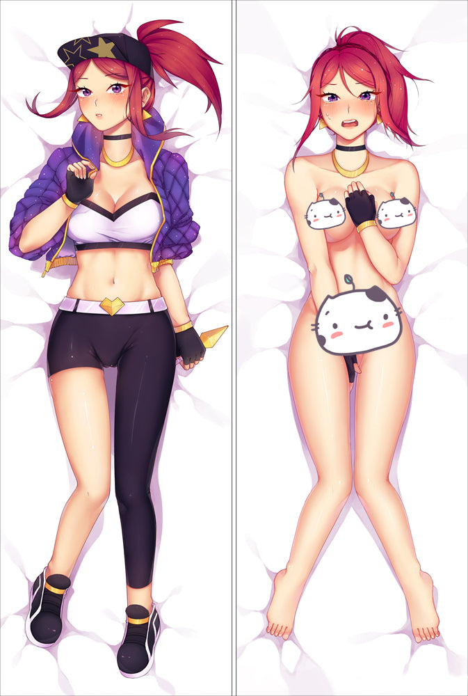 League of Legends Akali Anime Dakimakura Body Pillow Cover image 0