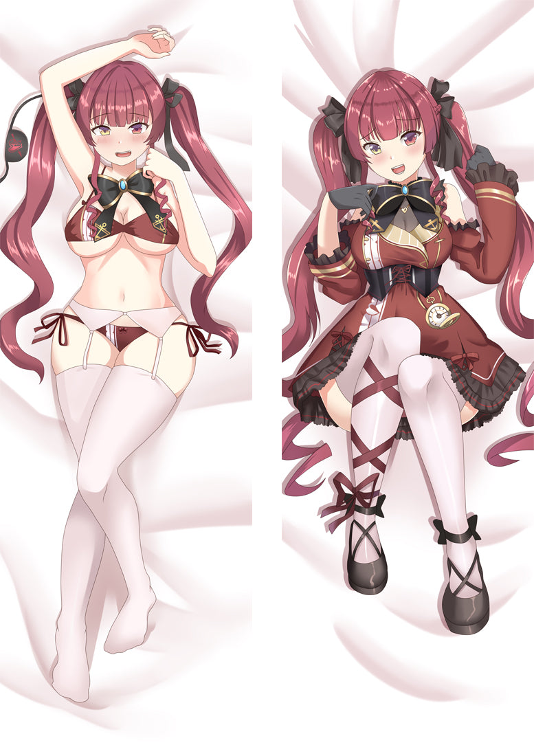 Virtual Youtuber Houshou Marine Anime Dakimakura Body Pillow Cover image 0
