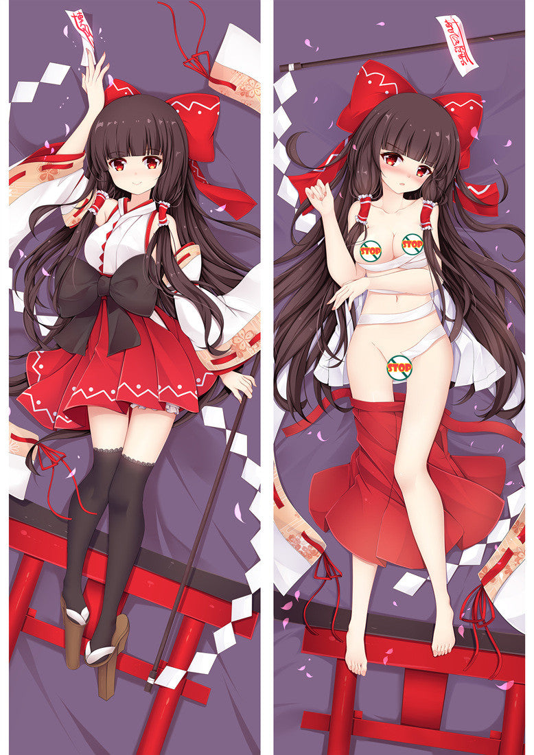 Touhou Project Reimu Hakurei Anime Dakimakura Pillow Cover image 0