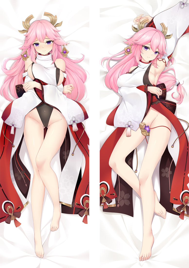 Yae Miko Dakimakura Body Pillow Cover - Genshin Impact image 0