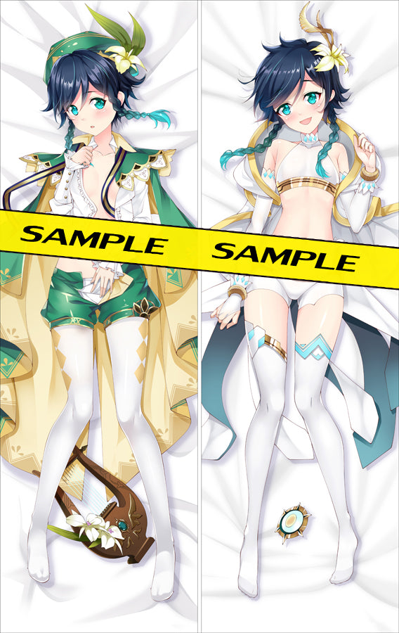 Original Venti Dakimakura Body Pillow Cover - Genshin Impact image 0