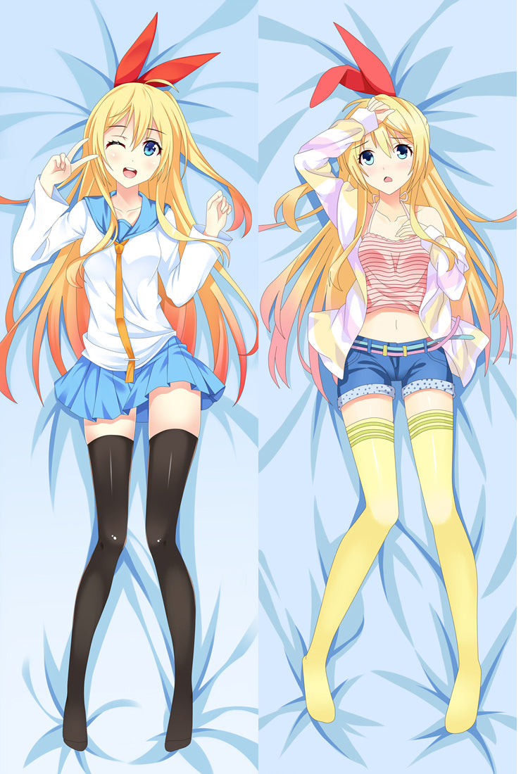 Nisekoi False Love Chitoge Kirisaki Anime Dakimakura Pillow Case image 0