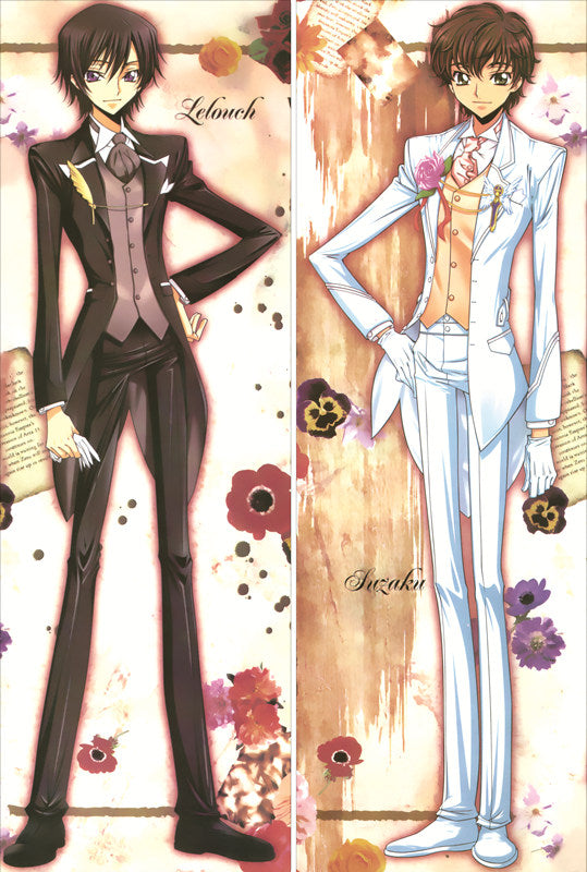 Code Geass Lelouch of the Rebellion Lelouch Lamperouge Anime Dakimakura Body Pillow Cover image 0