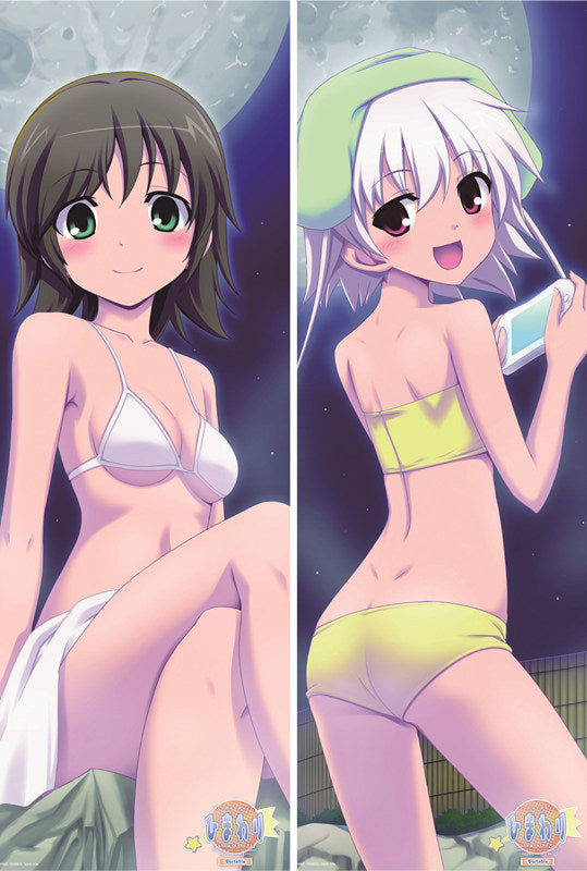 Himawari! Himawari Hinata + Shikimi Anime Dakimakura Waifu Pillow Case image 0
