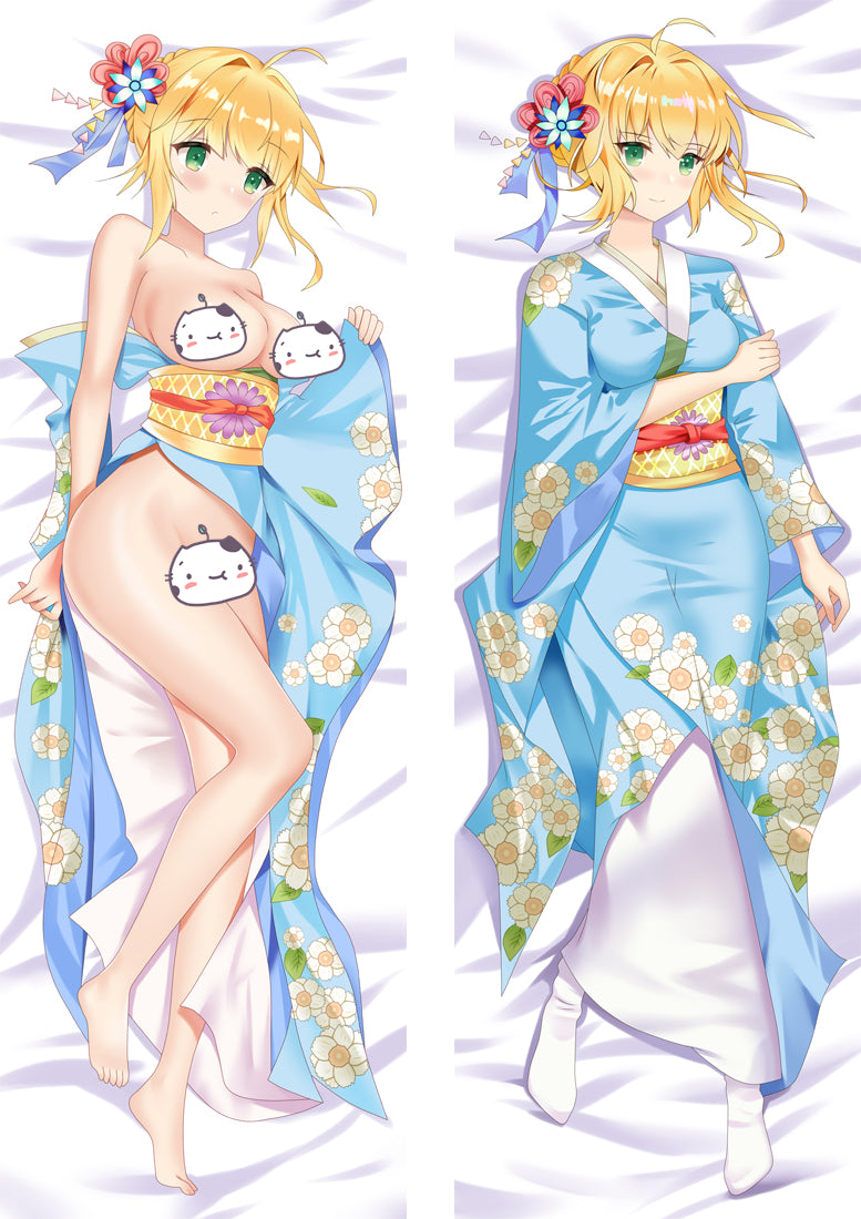 Fate/Grand Order FGO Arutoria Pendoragon Archer saber Anime Dakimakura Pillow Cover image 0