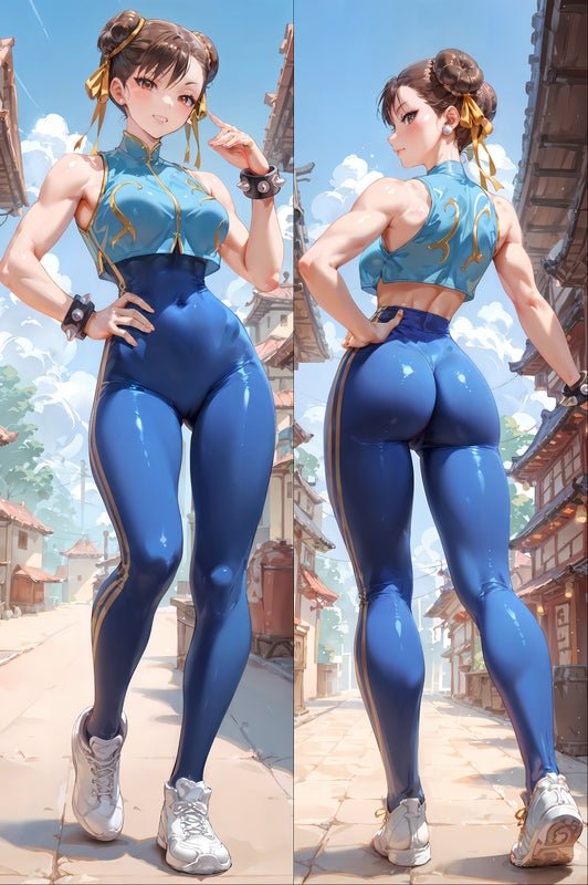 Street Fighter Chun-Li Anime Dakimakura Body Pillow Cover image 0