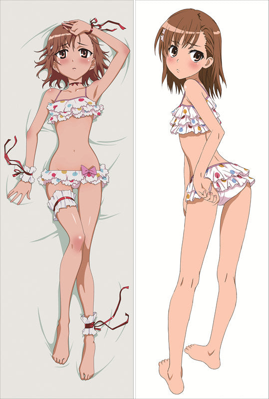 A Certain Scientific Railgun Mikoto Misaka Anime Dakimakura Body Pillow Cover image 0