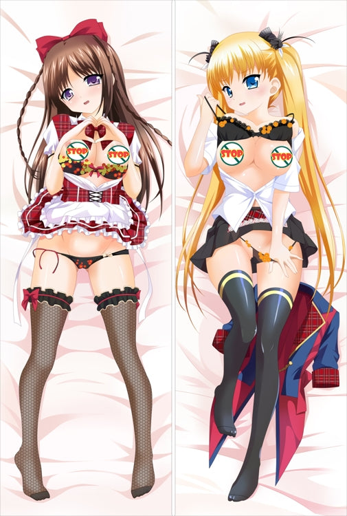 Oni Chichi ~Manamusume Kyousei Hatsujou~ Airi Akitsuki Anime Dakimakura Japanese Pillow Cover image 0
