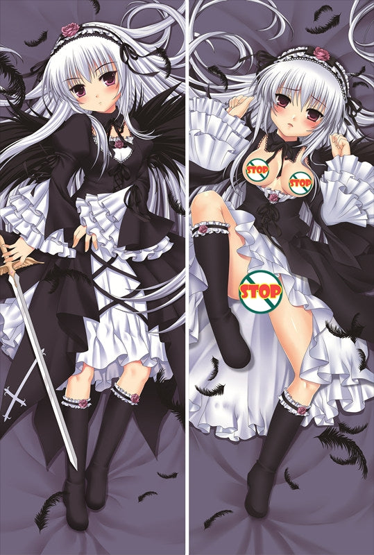 Rozen Maiden Suigintou Anime Dakimakura Pillow Cover image 0